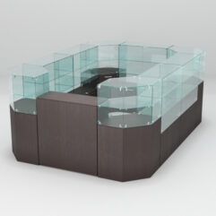 Торговый островок для очков ЛОРНЕТ №1, Дуб Венге