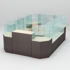 Торговый островок для очков ЛОРНЕТ №1, Дуб Сонома + Дуб Венге