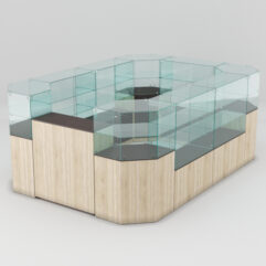 Торговый островок для очков ЛОРНЕТ №2, Дуб Венге+Сонома