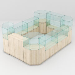 Торговый островок для очков ЛОРНЕТ №3, Дуб Сонома