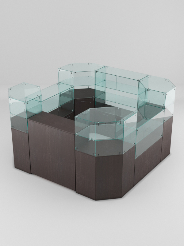 Торговый островок для очков ЛОРНЕТ №5, Дуб Венге