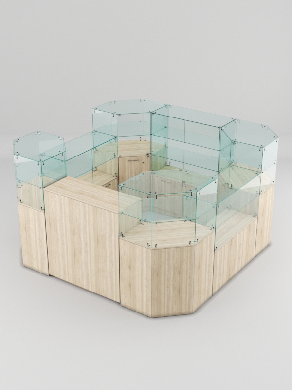 Торговый островок для очков ЛОРНЕТ №5, Дуб Сонома