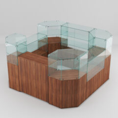 Торговый островок для очков ЛОРНЕТ №5, Орех