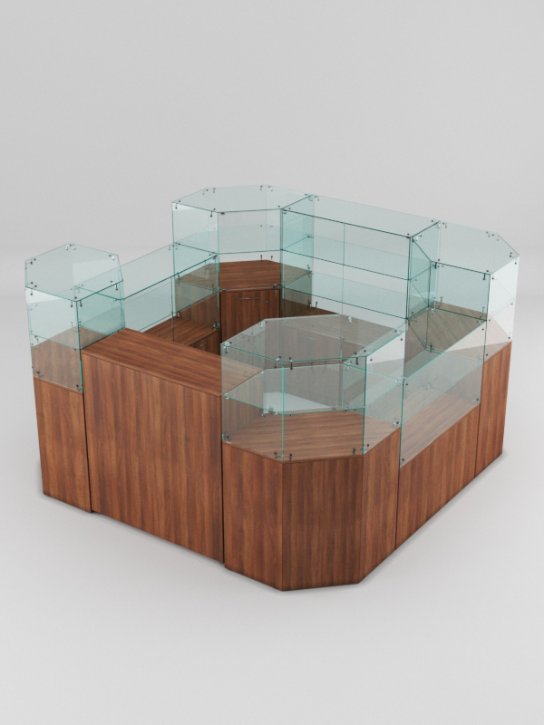 Торговый островок для очков ЛОРНЕТ №5, Орех