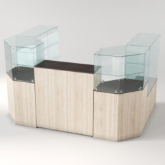 Торговый островок для очков ЛОРНЕТ №6, Дуб Венге+Сонома