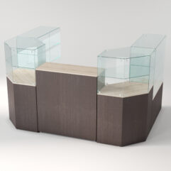 Торговый островок для очков ЛОРНЕТ №6, Дуб Сонома + Дуб Венге