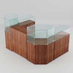 Торговый островок для очков ЛОРНЕТ №7, Орех