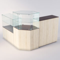 Торговый островок для очков ЛОРНЕТ №8, Дуб Венге+Сонома