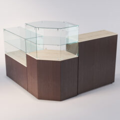 Торговый островок для очков ЛОРНЕТ №8, Дуб Сонома + Дуб Венге