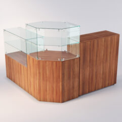 Торговый островок для очков ЛОРНЕТ №8, Орех