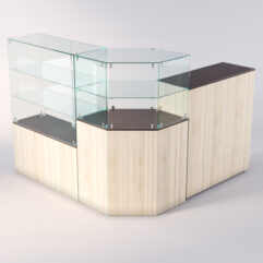 Торговый островок для очков ЛОРНЕТ №9, Дуб Венге+Сонома