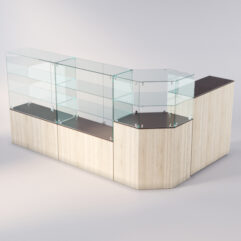 Торговый островок для очков ЛОРНЕТ №10, Дуб Венге+Сонома