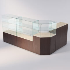 Торговый островок для очков ЛОРНЕТ №10, Дуб Сонома + Дуб Венге