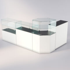 Торговый островок для очков ЛОРНЕТ №11, Черный+Белый