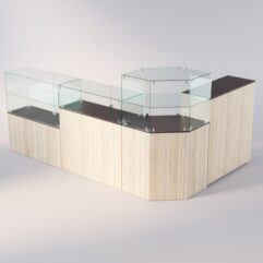 Торговый островок для очков ЛОРНЕТ №11, Дуб Венге+Сонома