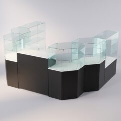 Торговый островок для очков ЛОРНЕТ №12, Белый+Черный