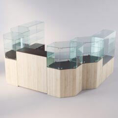 Торговый островок для очков ЛОРНЕТ №12, Дуб Венге+Сонома