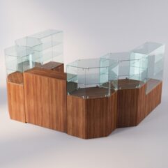 Торговый островок для очков ЛОРНЕТ №12, Орех