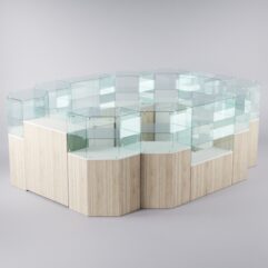 Торговый островок для очков ЛОРНЕТ №13, Белый + Дуб Сонома