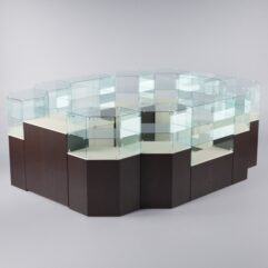 Торговый островок для очков ЛОРНЕТ №13, Крем Вайс + Дуб Венге