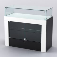 Прилавок для айфонов и айпадов ЕВРОФОН №3, Черный и Белый