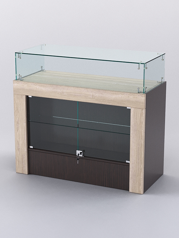 Прилавок для айфонов и айпадов ЕВРОФОН №3, Дуб Венге и Дуб Сонома