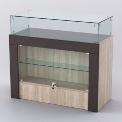 Прилавок для айфонов и айпадов ЕВРОФОН №3, Дуб Сонома и Дуб Венге