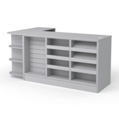 Кассовый стол РИВЬЕРА №4 левосторонний, Серый