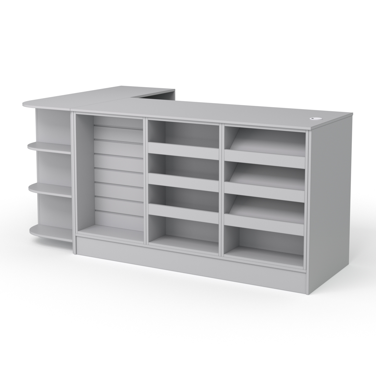 Кассовый стол РИВЬЕРА №4 левосторонний, Серый