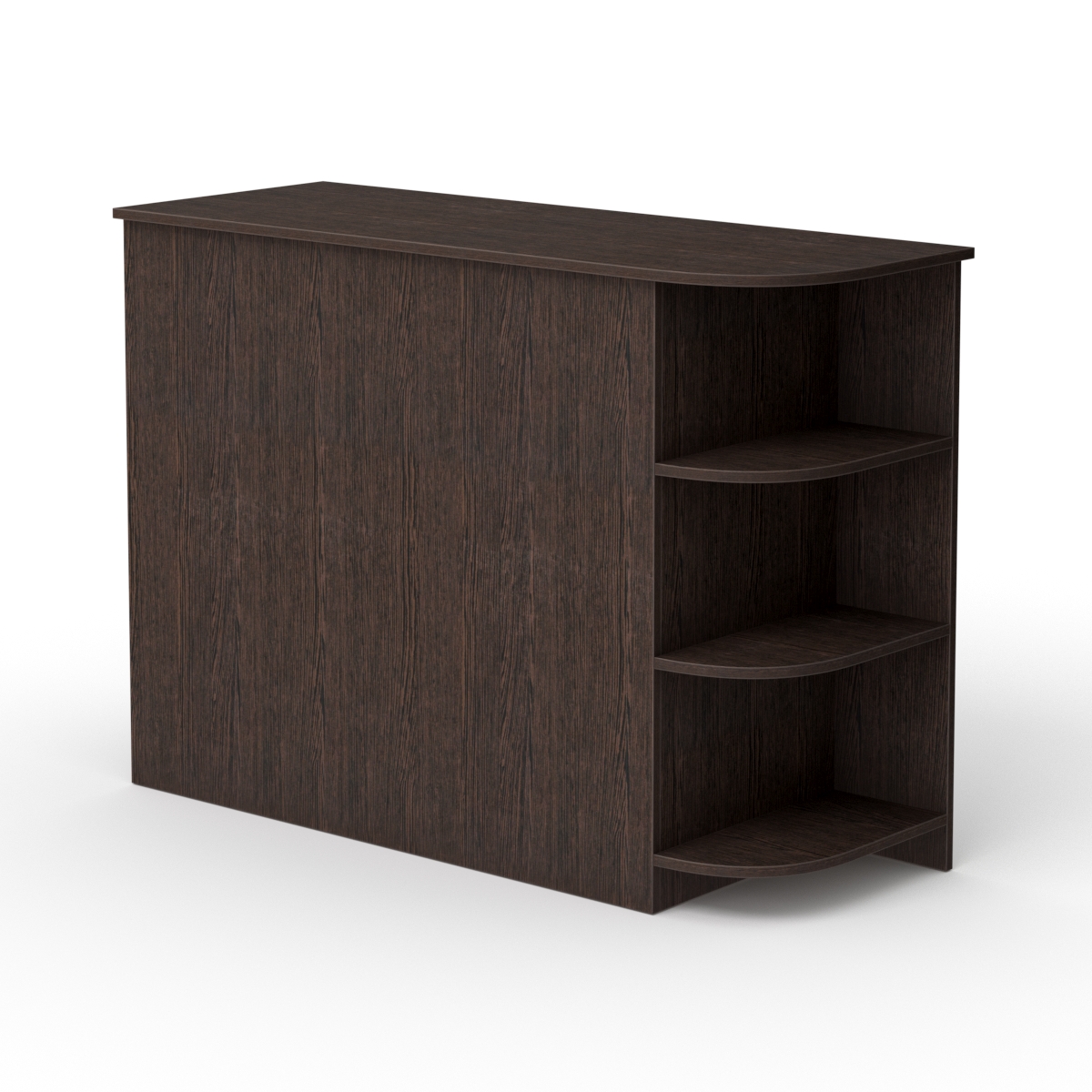 Модуль кассового стола РИВЬЕРА №4 левосторонний, Дуб Венге