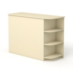 Модуль кассового стола РИВЬЕРА №4 левосторонний, Крем Вайс