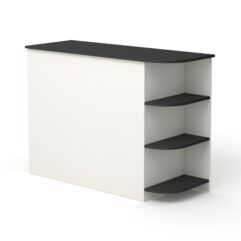 Модуль кассового стола РИВЬЕРА №4 левосторонний, Белый и Черный