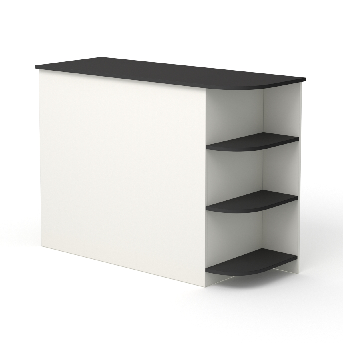 Модуль кассового стола РИВЬЕРА №4 левосторонний, Белый и Черный