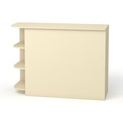 Модуль кассового стола РИВЬЕРА №4 правосторонний, Крем Вайс