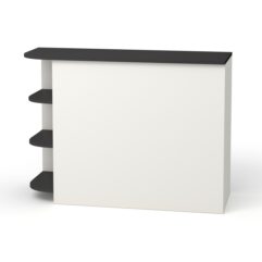 Модуль кассового стола РИВЬЕРА №4 правосторонний, Белый и Черный