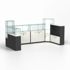 Торговый островок всё для маникюра и педикюра КОДИ №7, Черный и Белый