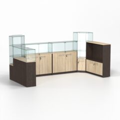 Торговый островок всё для маникюра и педикюра КОДИ №7, Дуб Венге и Дуб Сонома