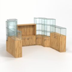 Торговый островок всё для маникюра и педикюра КОДИ №8, Дуб Золотистый