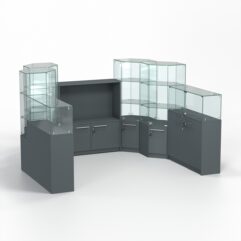 Торговый островок всё для маникюра и педикюра КОДИ №8, Темно-Серый