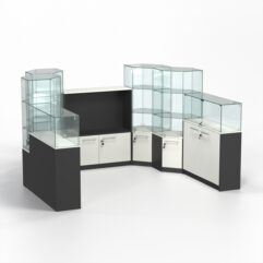 Торговый островок всё для маникюра и педикюра КОДИ №8, Черный и Белый