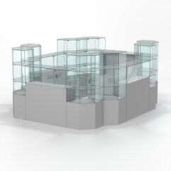 Торговый островок всё для маникюра и педикюра КОДИ №9, Серый