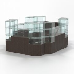 Торговый островок всё для маникюра и педикюра КОДИ №9, Дуб Венге