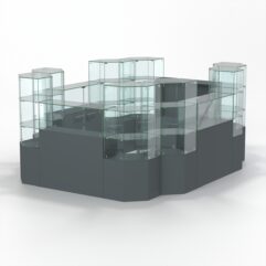 Торговый островок всё для маникюра и педикюра КОДИ №9, Темно-Серый