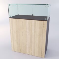 Прилавок для пиротехники ФЕЙЕРВЕРК №3, Дуб Венге + Дуб Сонома