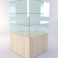 Прилавок для пиротехники ФЕЙЕРВЕРК №4 пятигранный, Дуб Сонома