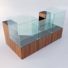 Торговый островок для пиротехники ФЕЙЕРВЕРК №3, Дуб Венге + Орех