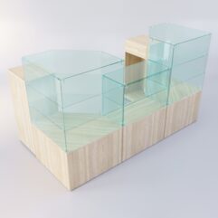 Торговый островок для пиротехники ФЕЙЕРВЕРК №3, Дуб Сонома