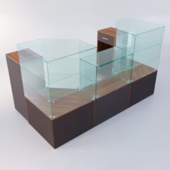 Торговый островок для пиротехники ФЕЙЕРВЕРК №3, Орех + Дуб Венге