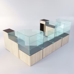 Торговый островок для пиротехники ФЕЙЕРВЕРК №4, Дуб Венге + Дуб Сонома