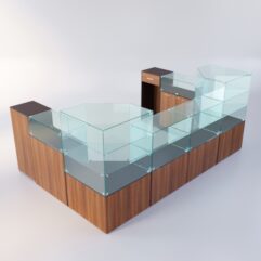 Торговый островок для пиротехники ФЕЙЕРВЕРК №4, Дуб Венге + Орех